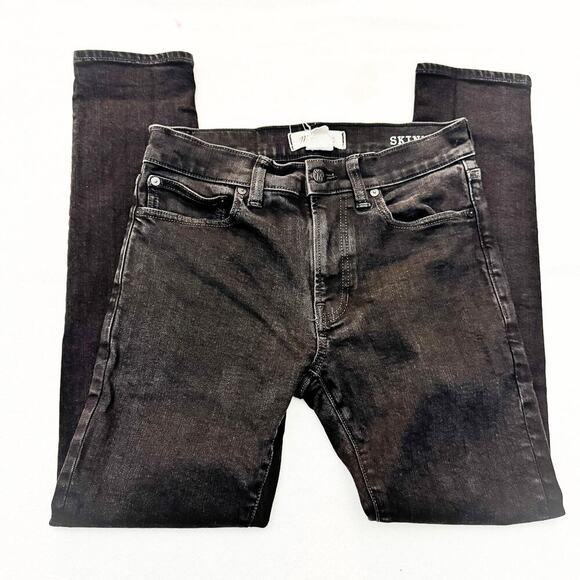 Madewell Men's Skinny Denim Jeans Black Charcoal Wash Size 29 x 30 - Picture 4 of 9